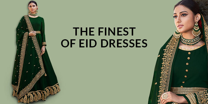 EID COLLECTION 20-22 BY SANIYA TRENDZ 1065-A TO 1065-E SERIES DESIGNER  GEORGETTE DRESSES