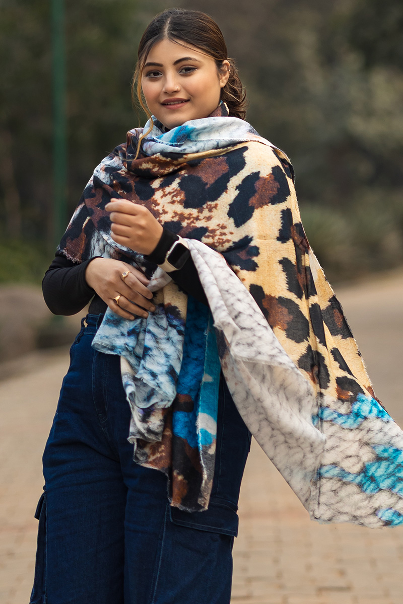 What is a shawl, leaopard print shawl