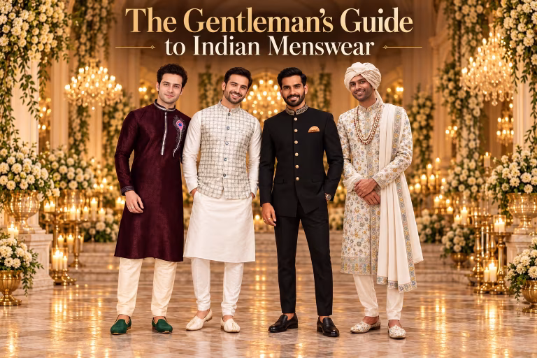 Four Friends in Elegant Indian Weddingwear